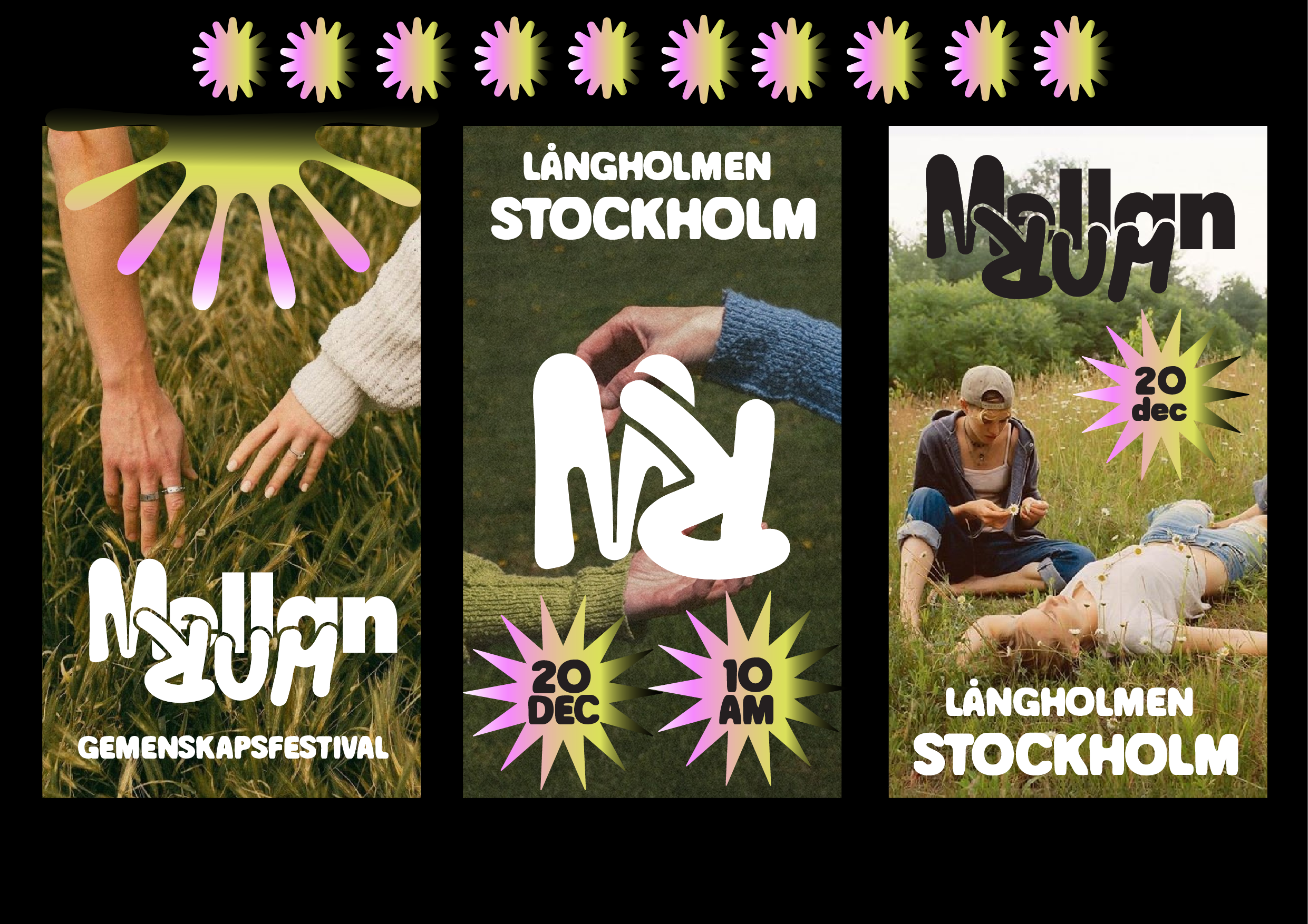 Mellanrum - brand identity for a community festival